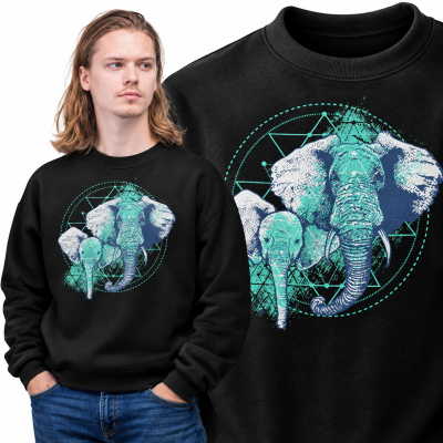 BLUZA  ZWIERZĘTA   ELEPHANT AND KIDS